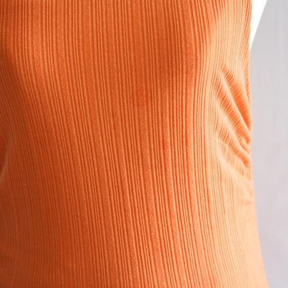 Le Lis orange RUCHED SLEEVELESS BODYCON DRESS size M - Picture 6 of 6